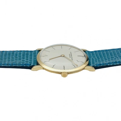 Pre-owned Audemars Piguet Blue Yellow Gold Watch
