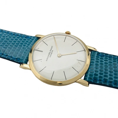 Pre-owned Audemars Piguet Blue Yellow Gold Watch