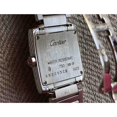Pre-owned Cartier Tank Franã§aise White Gold Watch In Other