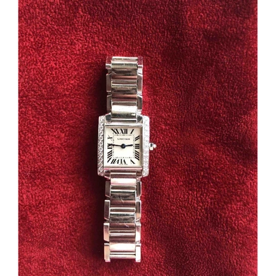 Pre-owned Cartier Tank Franã§aise White Gold Watch In Other