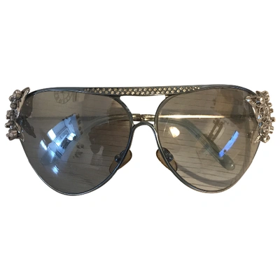 Pre-owned Valentino Metallic Metal Sunglasses