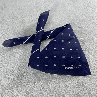 Pre-owned Burberry Neckerchief In Navy