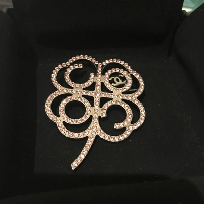 Pre-owned Chanel Pink Crystal Pins & Brooches