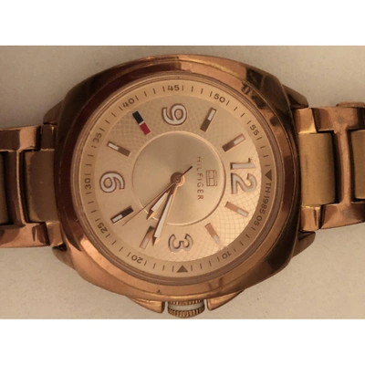Pre-owned Tommy Hilfiger Watch In Pink