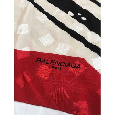 Pre-owned Balenciaga Silk Neckerchief In Multicolour