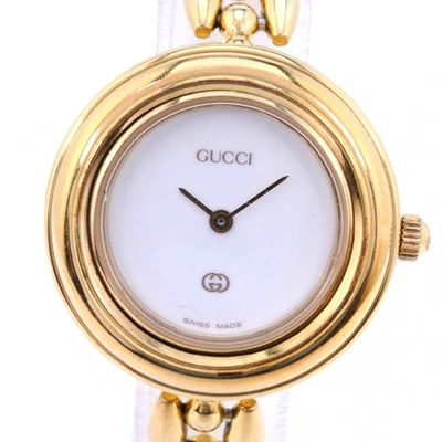 Pre-owned Gucci Gold Steel Watch