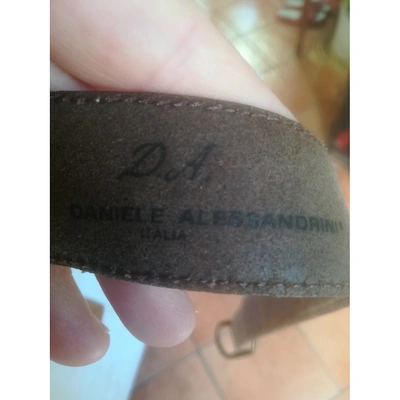 Pre-owned Daniele Alessandrini Leather Belt In Brown