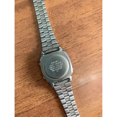 Pre-owned Casio Anthracite Steel Watch