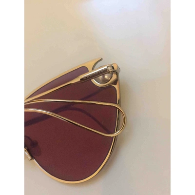 Pre-owned Christopher Kane Pink Metal Sunglasses