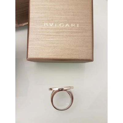 Pre-owned Bulgari Black White Gold Ring