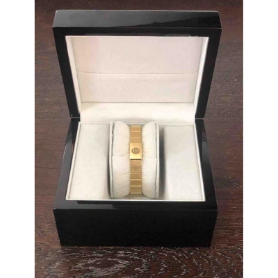 Pre-owned Cartier Santos Galbée Yellow Gold Watch