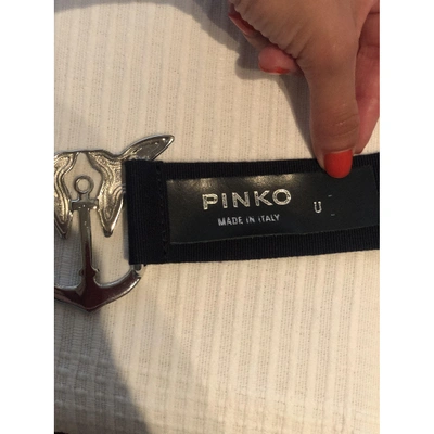 Pre-owned Pinko Navy Cloth Belt