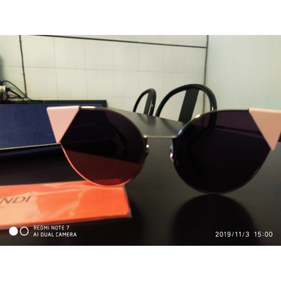 Pre-owned Fendi Pink Metal Sunglasses
