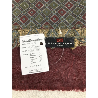 Pre-owned Balenciaga Silk Scarf In Other