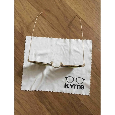 Pre-owned Kyme Gold Metal Sunglasses