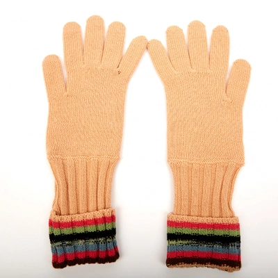 Pre-owned Missoni Wool Gloves In Pink