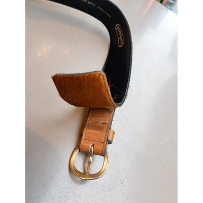 Pre-owned Cacharel Belt In Camel