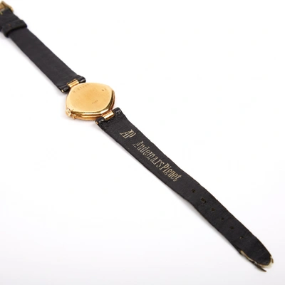 Pre-owned Audemars Piguet Vintage Yellow Gold Watch In Navy