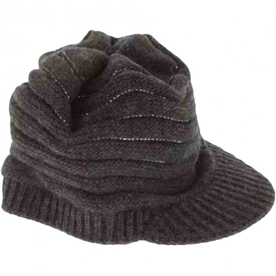 Pre-owned Pinko Black Wool Hat