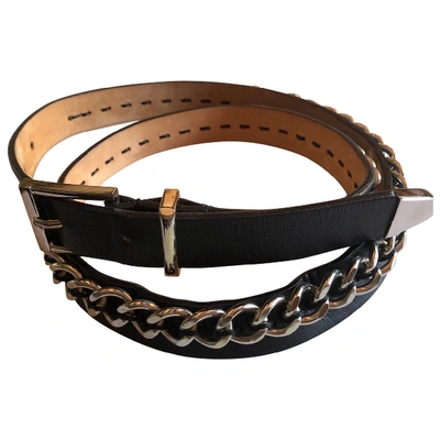 Pre-owned Barbara Bui Black Leather Belt