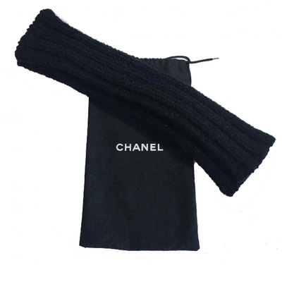 Pre-owned Chanel Mittens In Black