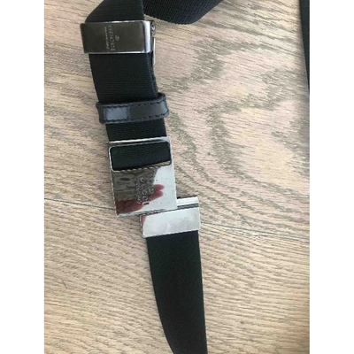 Pre-owned Gucci Patent Leather Belt In Grey