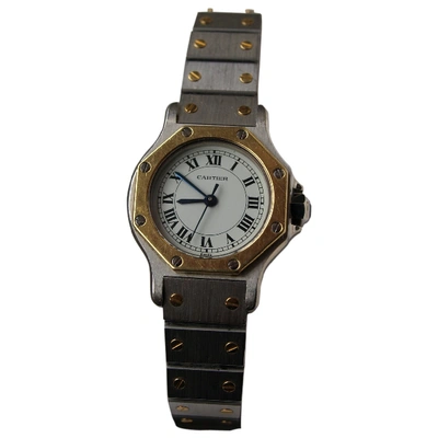 Pre-owned Cartier Santos Ronde Watch In Metallic