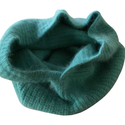 Pre-owned Pinko Turquoise Wool Hat