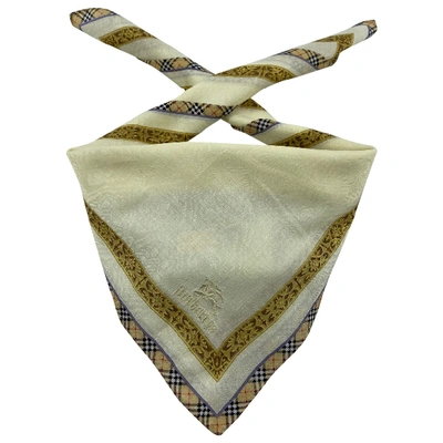 Pre-owned Burberry Neckerchief In Beige