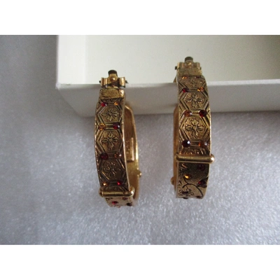 Pre-owned Kenzo Earrings In Gold