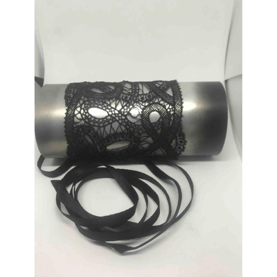 Pre-owned La Perla Cloth Bracelet In Black