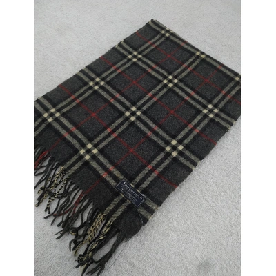 Pre-owned Burberry Wool Scarf In Pattern
