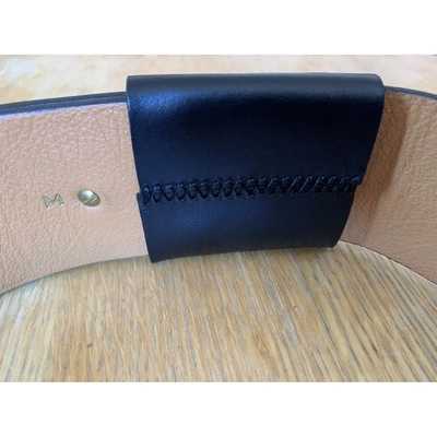 Pre-owned Atp Atelier Leather Belt In Black