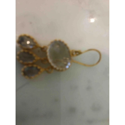 Pre-owned Barbed Earrings In Gold