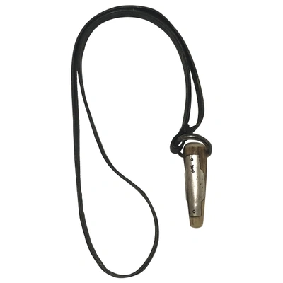 Pre-owned Saint Laurent Beige Horn Necklace