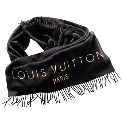 Pre-owned Louis Vuitton Cashmere Scarf In Brown