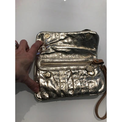 Pre-owned Patrizia Pepe Leather Purse In Gold
