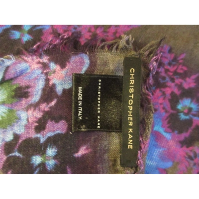 Pre-owned Christopher Kane Scarf In Multicolour