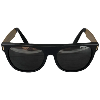 Pre-owned Retrosuperfuture Black Metal Sunglasses