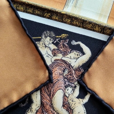 Pre-owned Celine Silk Handkerchief In Multicolour