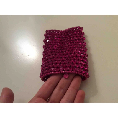 Pre-owned Luxury Fashion Crystal Bracelet In Pink