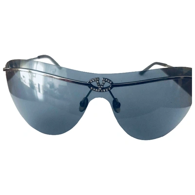 Pre-owned Valentino Blue Metal Sunglasses