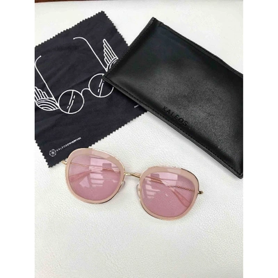 Pre-owned Kaleos Pink Metal Sunglasses