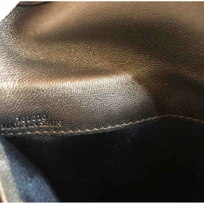 Pre-owned Loewe Leather Wallet In Metallic
