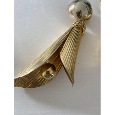 Pre-owned Sharra Pagano Earrings In Gold