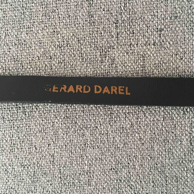 Pre-owned Gerard Darel Leather Belt In Black