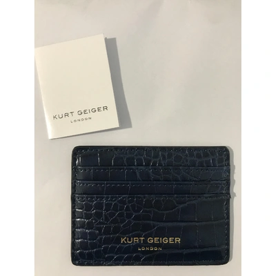 Pre-owned Kurt Geiger Blue Purses, Wallet & Cases