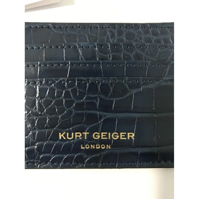 Pre-owned Kurt Geiger Blue Purses, Wallet & Cases