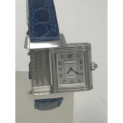 Pre-owned Jaeger-lecoultre Reverso Duetto Silver Steel Watch