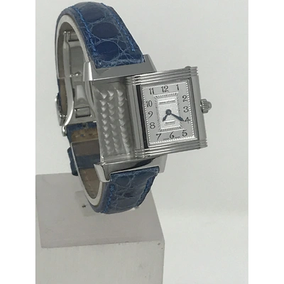 Pre-owned Jaeger-lecoultre Reverso Duetto Silver Steel Watch